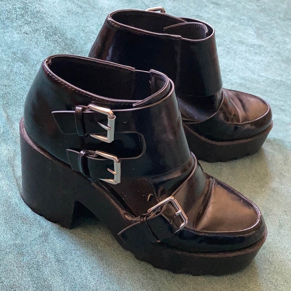 Divided Cutout Monkstrap Platforms